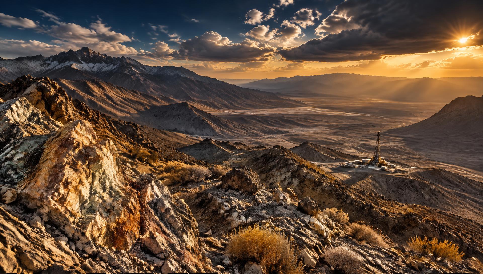 Nevada high desert at golden hour